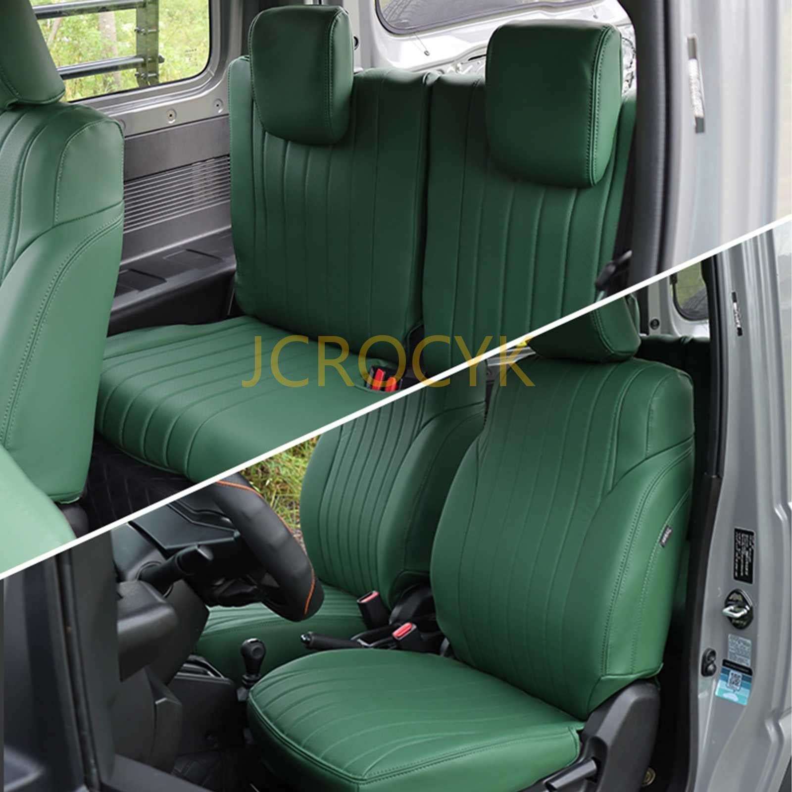 カーシートカバー スズキ 新型ジムニー JB74W(2018年7月~)/新型ジムニーシエラ JB64W(2018年7月~) シートカバー フロントセカンド用 レザー 内装パーツ 車用シートカバーセット 専用設計 前席と後席 保護パーツ