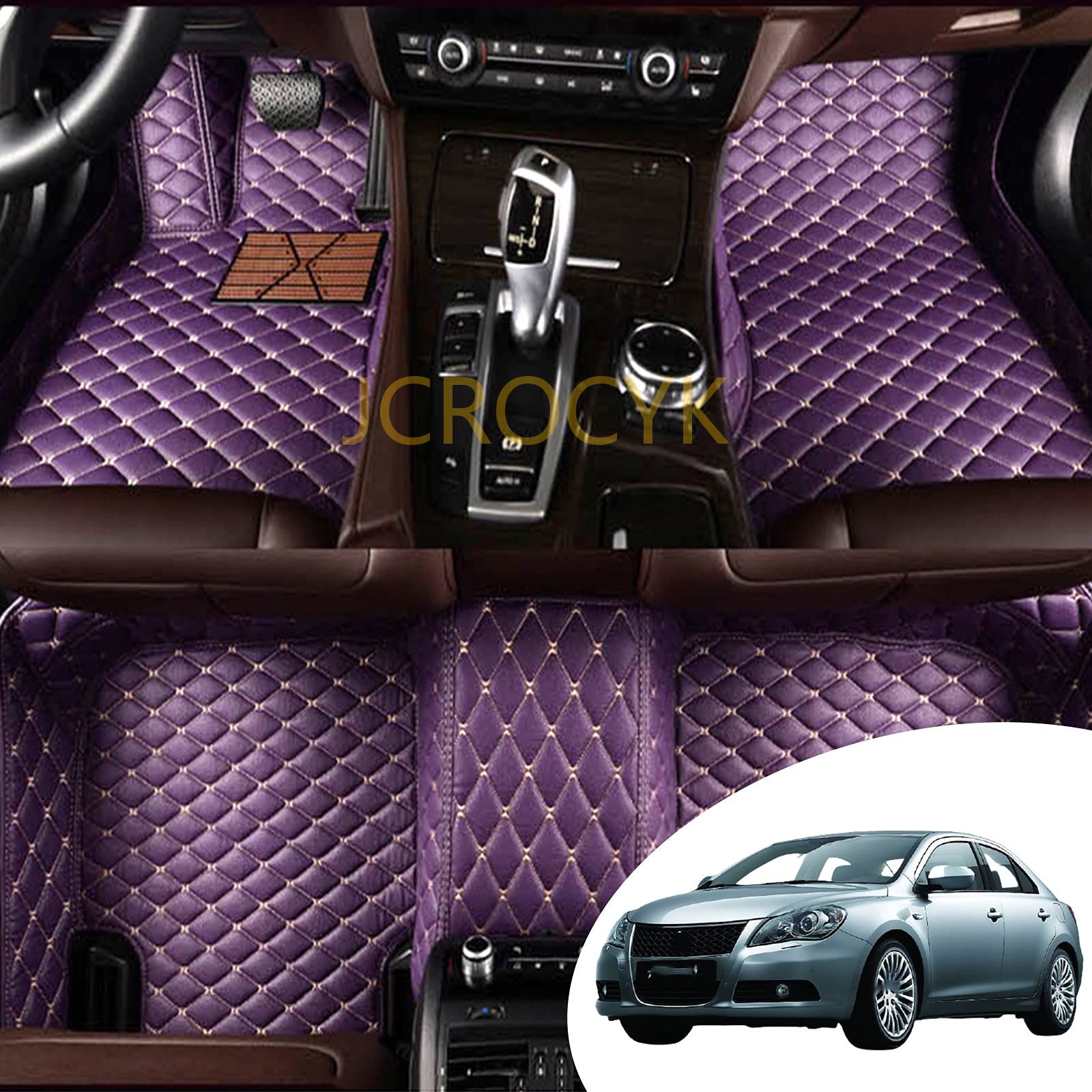 樂天商城 - フロアマットスズキキザシKizashi 2010-2020すべてのモデル 立体カーマット 車用 3D PUレザーフロアマット 車種専用設計 防水 滑り防止 耐汚れカーペットライナー取付簡単 保護パーツ カー用品