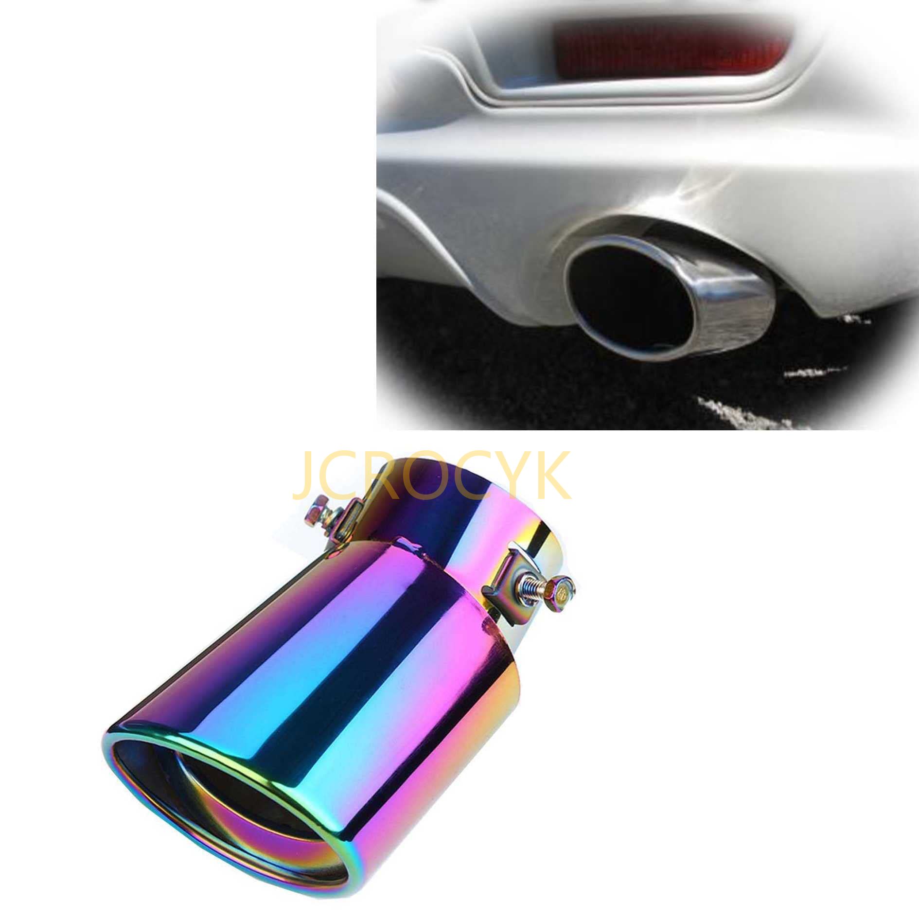 小型軽用 エキパイ ステンレス製 テールパイプ マフラー 38mmΦ-53mmΦに対応 汎用 マフラー カッター ダイハツ トール トヨタ ルーミー アクア ヤリス スズキ エブリィ テールスロート装飾アクセサリー 排気管 軽自動車 乗用車 外装パーツ