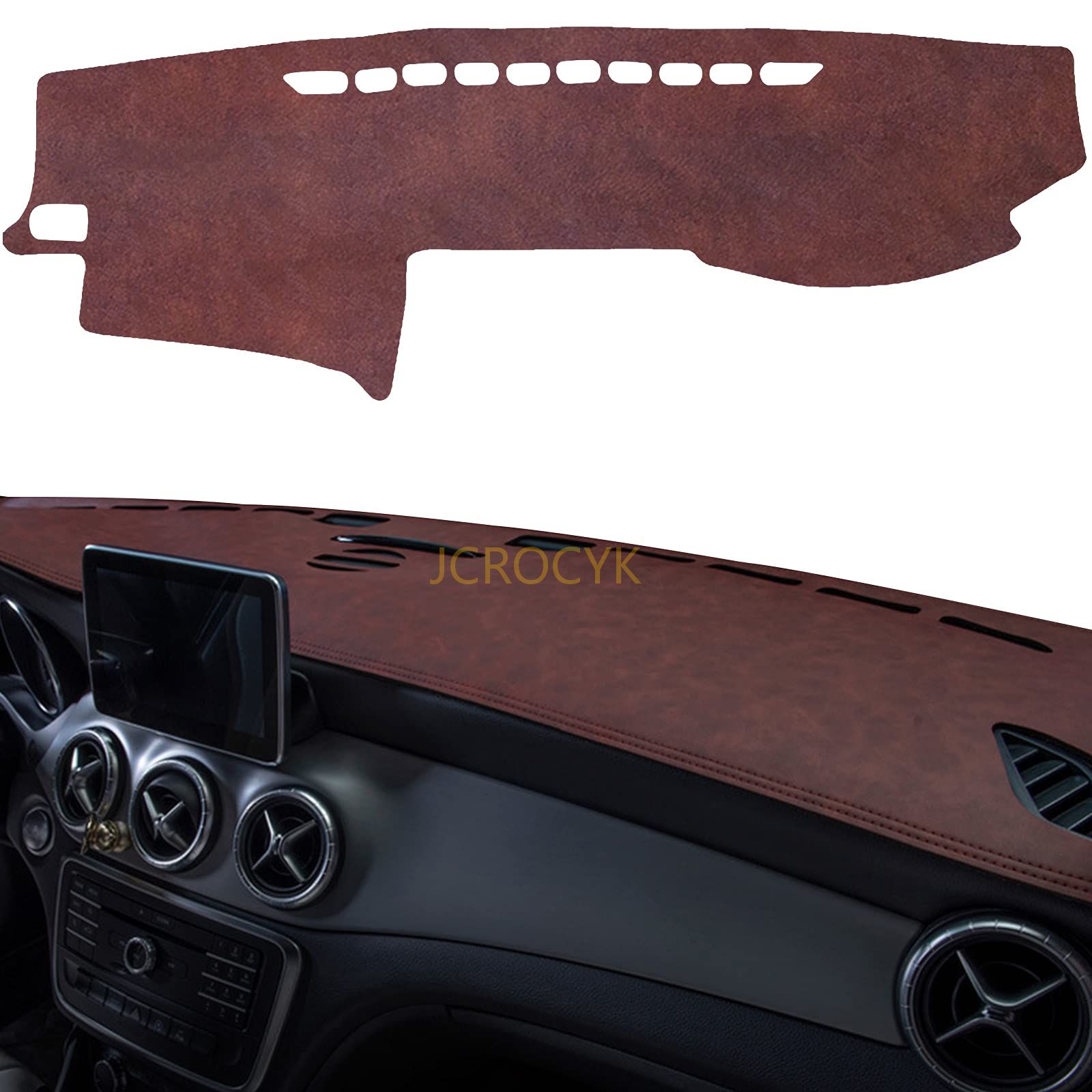 車内 ダッシュボードカバー 適合 トヨタプラド 2003 2004 2005 2006 2007 2008 2009 ダッシュボードマット 車内 ダッシュボードカバー車のダッシュボード用の抗紫外線パッド 日焼け防止 耐熱性 右手運転レザー 素材