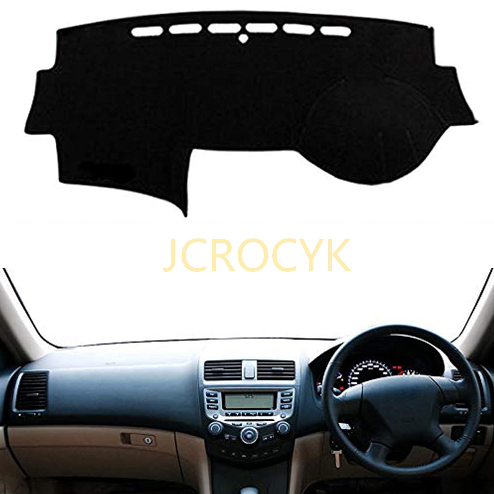 ダッシュボードマット車種専用設計 適合ホンダアコード第7世代2003-2007車内ダッシュボードカバー 日焼け防止 ダッシュボード用の抗紫外線パッドインテリア アクセサリー 耐熱性 耐久性 右手運転