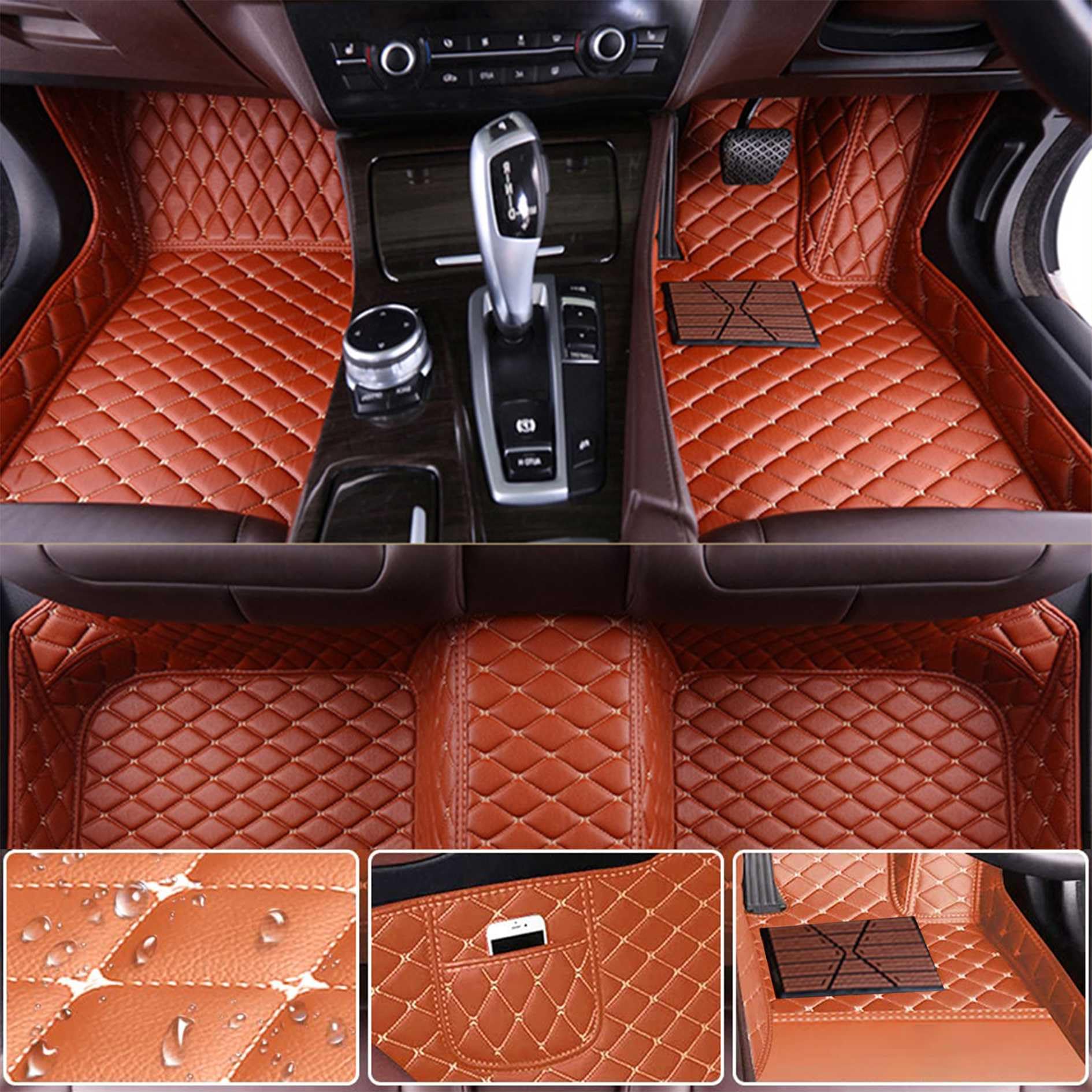 に適用 ボルボV60 フロアマット カーマット ボルボV60 車種専用設計 V60 3Dフロアマット PUレザー素材 カーマット 防水仕様 耐汚れ カー用品 保護パーツ 取り付け簡 【右ハンドル用】