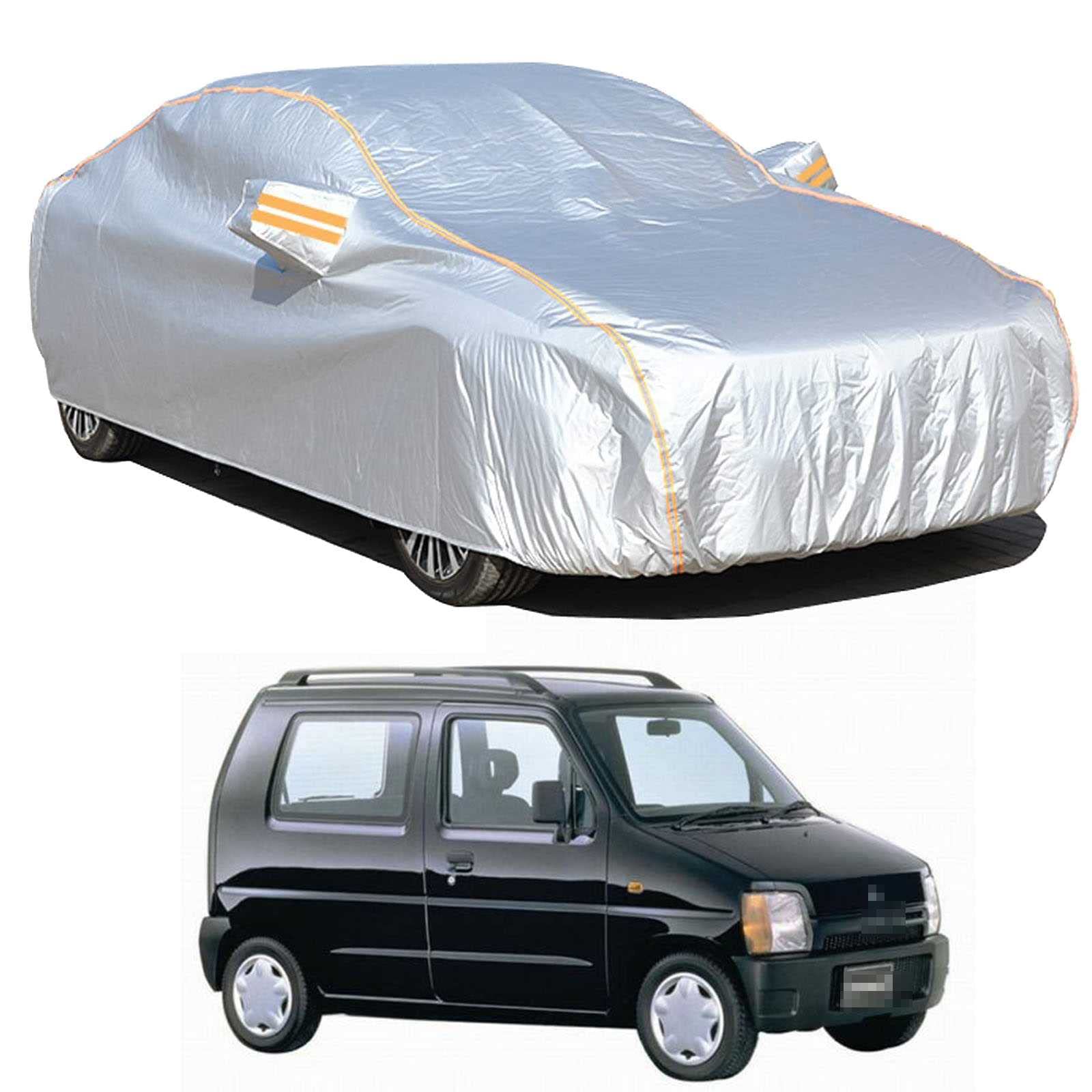 ボディーカバーに適し スズキ ワゴンR Wagon R MH85S MH55S MH95S 2017年2月〜現行 専用カバー 純正 カーカバー 車のカバー 全天候型UV保護 車 アクセサリー ボディカバー スクラッチ耐性、日プルーフ、防水、霜防止、風と雪、傷防止