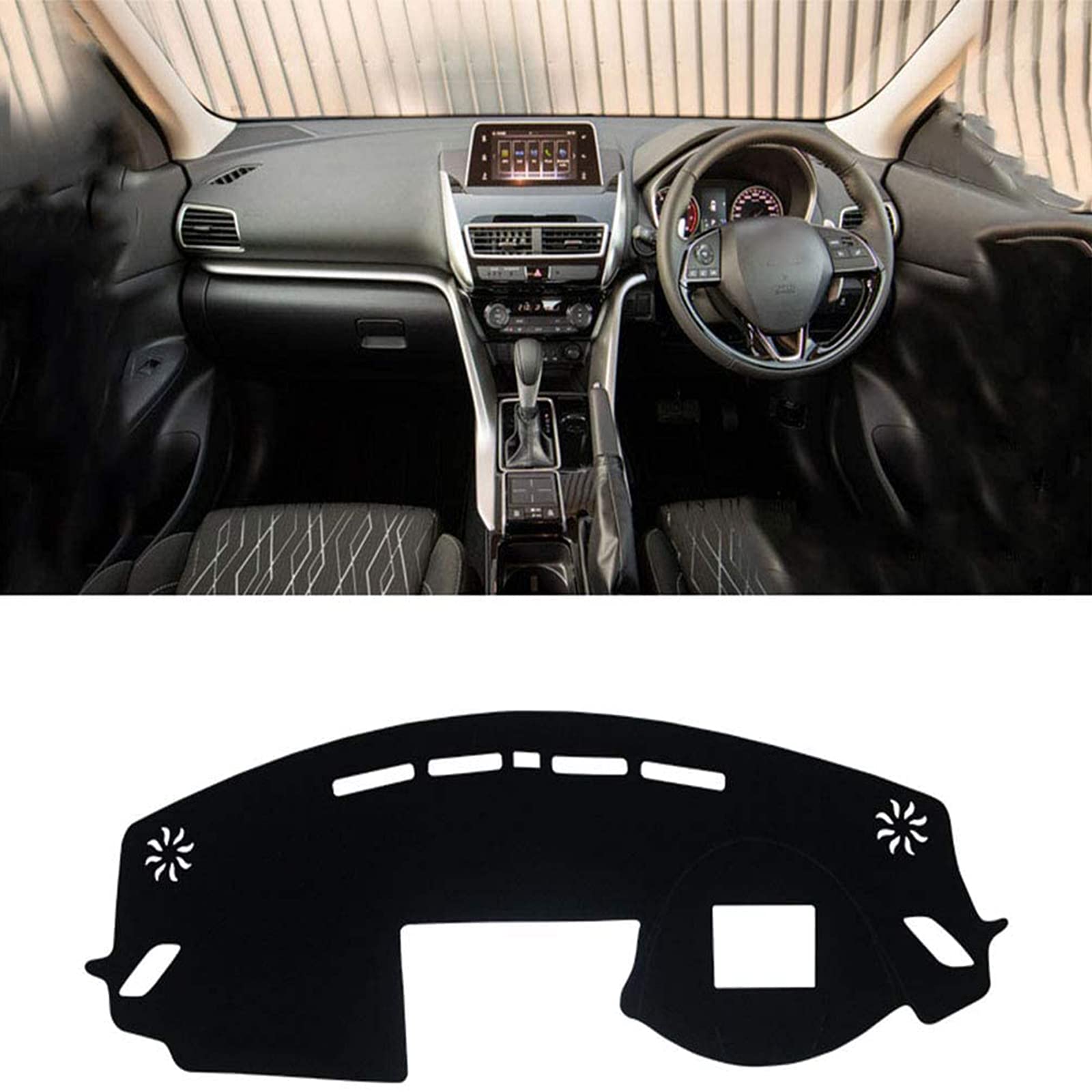 ダッシュボードマット適合 三菱エクリプスクロス2017-2020 専用ダッシュボードカバーダッシュボード用の抗紫外線パッドインテリアアクセサリー日焼け防止 右手運転 耐熱性 耐久性 車種専用設計