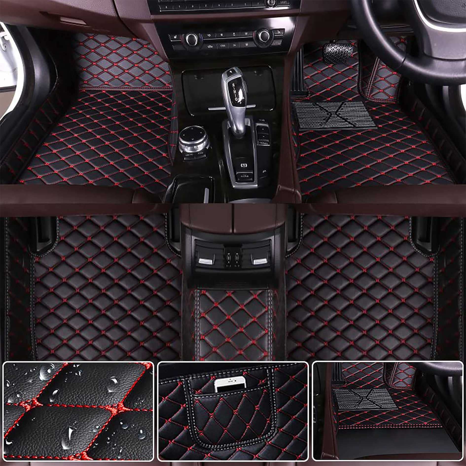 マツダアテンザ セダン GJ系 フロアマット 車種専用設計 3Dフロアマット PUレザー素材 カーマット 防水仕様 耐汚れ カー用品 保護パーツ 取り付け簡 右ハンドル用