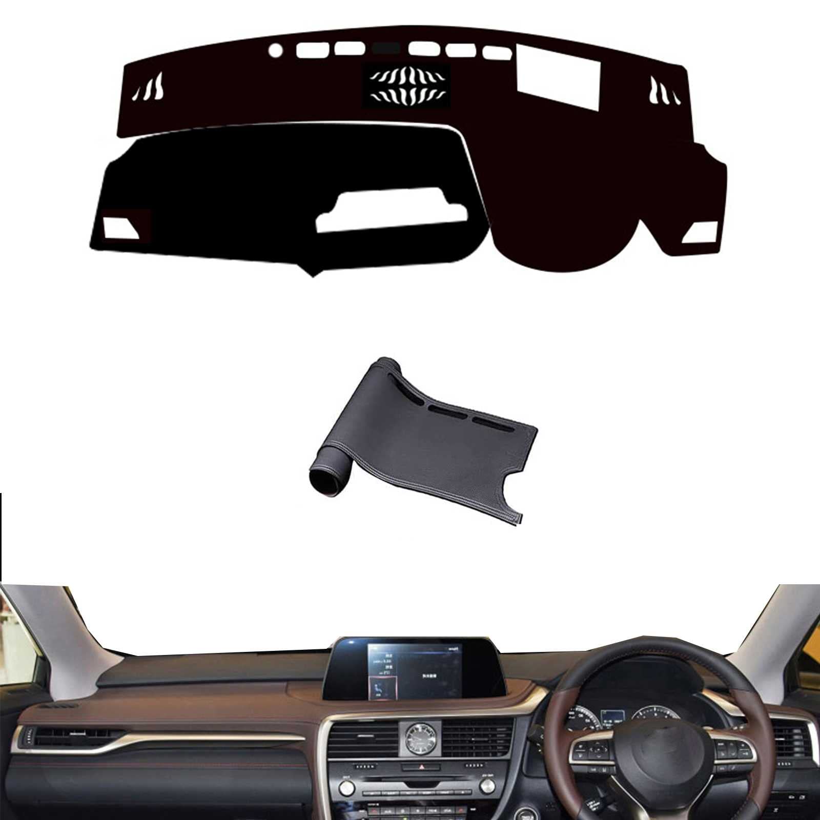 レクサス RX450h / RX200t 20系専用ダッシュボードマット 2016年式以降現行 日焼け防止 保護マット 遮光パッド 車種専用設計 ダッシュボードカバーマッ レザー 素材