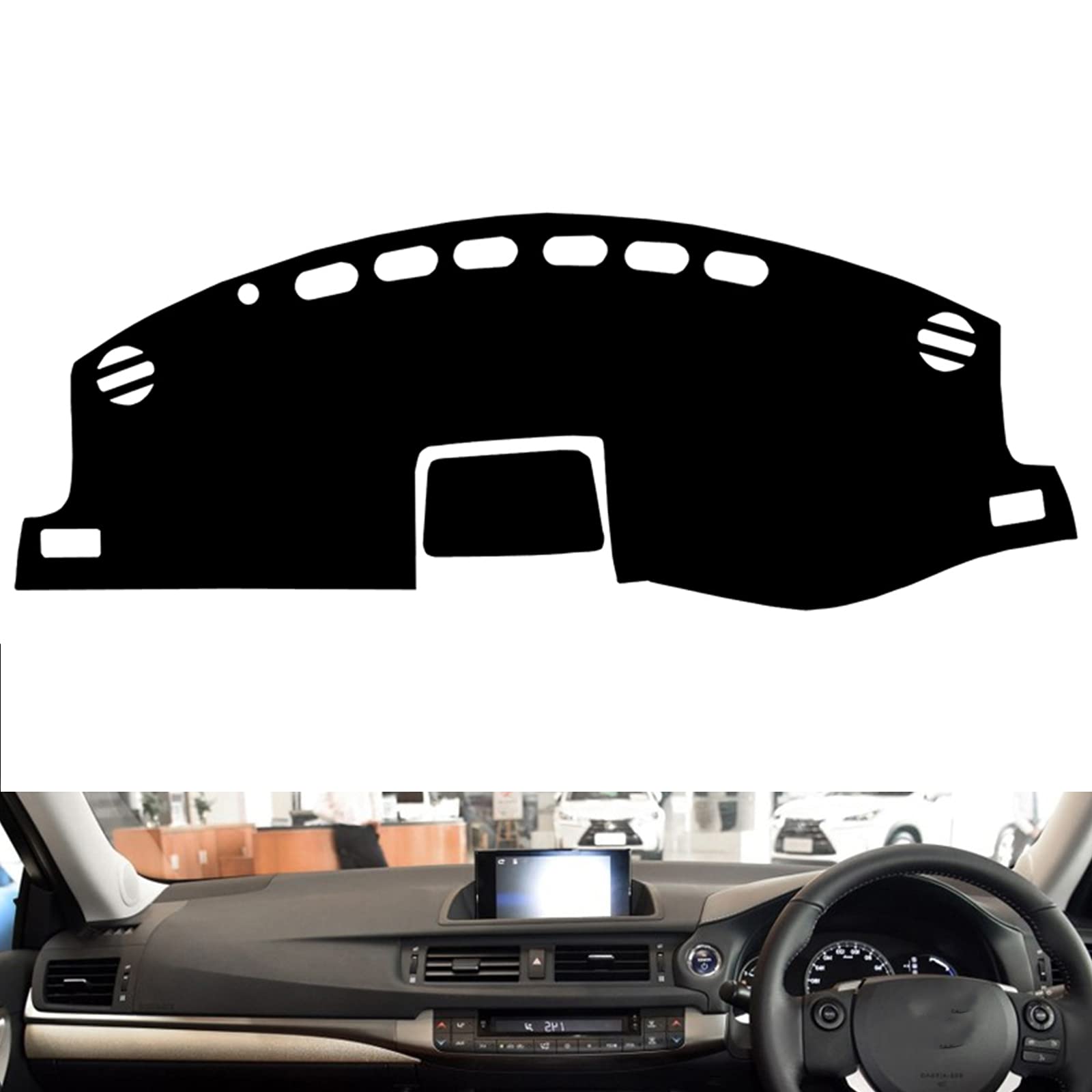 ダッシュボードマット適合レクサス CT200h 10系 2013-2021車種専用設計ダッシュボードカバー日焼け防止..