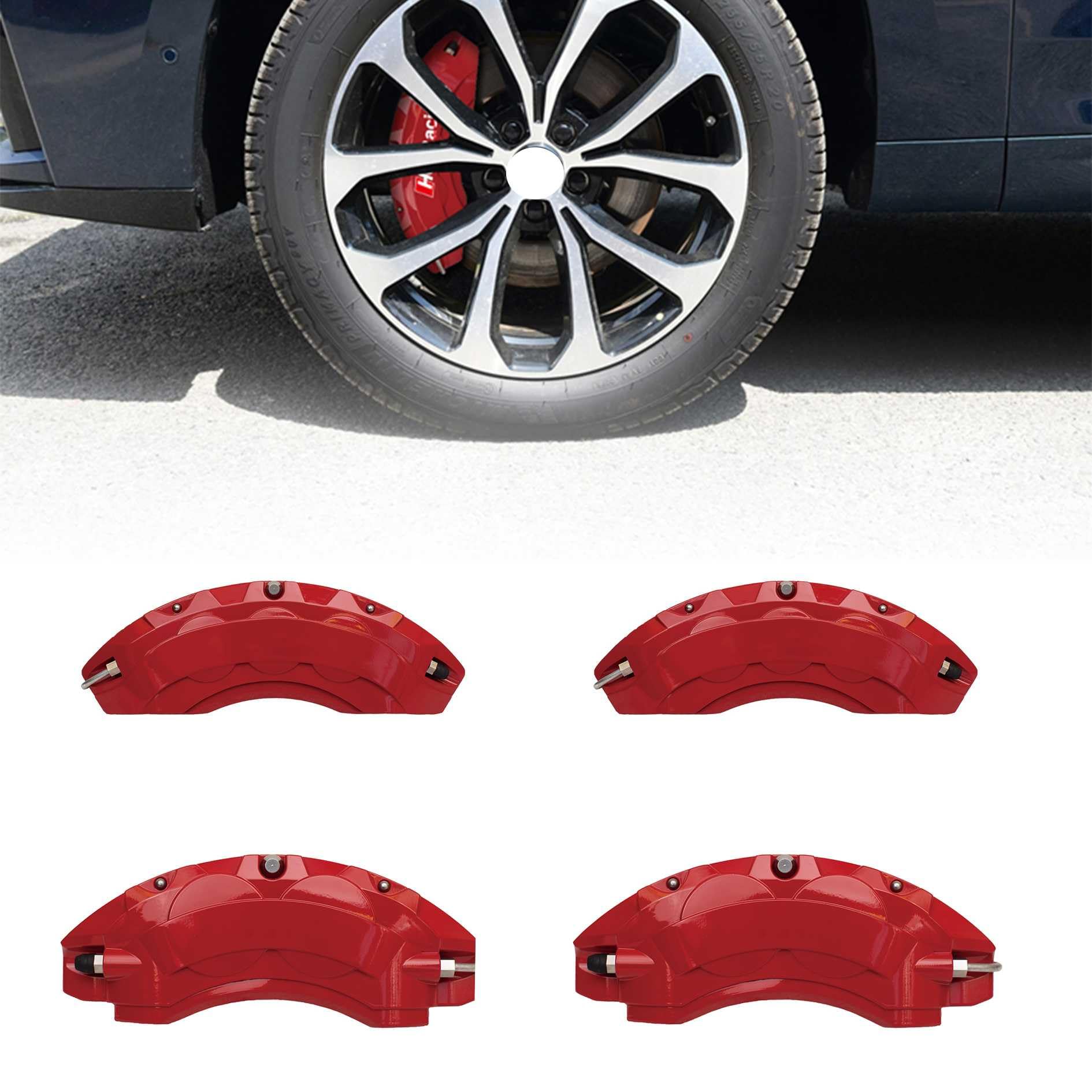 カスタム キャリパーカバー ホンダZR-V RZ系 キャリパーカバー 高品質アルミ製 ブレーキキャリパーカバー ZR-V RZ系 車種専用設計 外装 カスタム パーツ フロント&リア 4点セット前輪後輪キャリパーの写真をお願いし送信