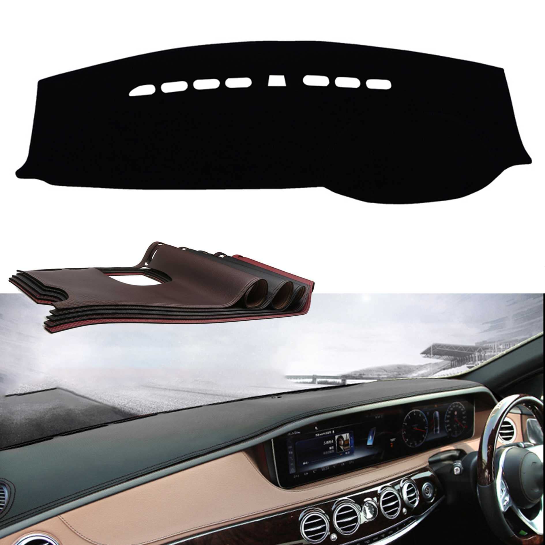 ダッシュボードマット プジョー 208 2008 2014-2018 に適用 ダッシュボードカバー 日焼け防止 ダッシュボードライト保護マット インテリアアクセサリー 車種専用設計レザー 素材