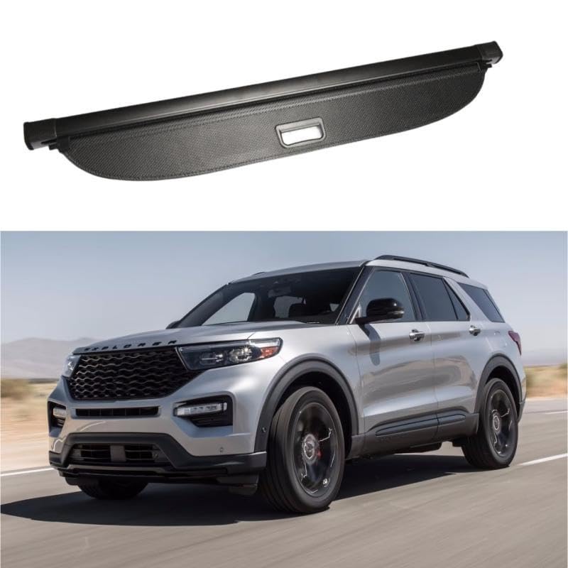 延長型 トランクカーゴカバー ラゲッジシェードシールド フォードエクスプローラー2020-2024キャンバスに適合