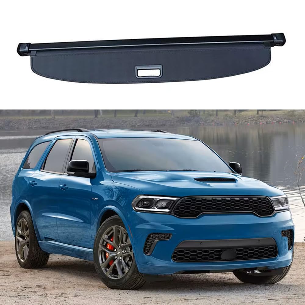 延長型 トランクカーゴカバー ラゲッジシェードシールド Dodge Durango 2011-2024 キャンバスに適合