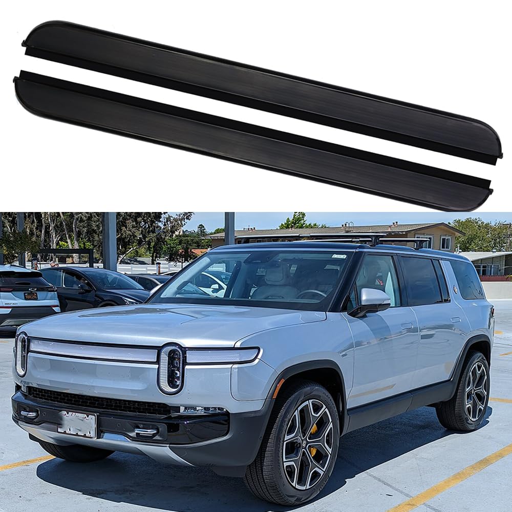 乐天商城 - サイドステップ ランニングボード ナーフバー サイドペダルプロテクター 2個 Rivian R1S 2022-2024用