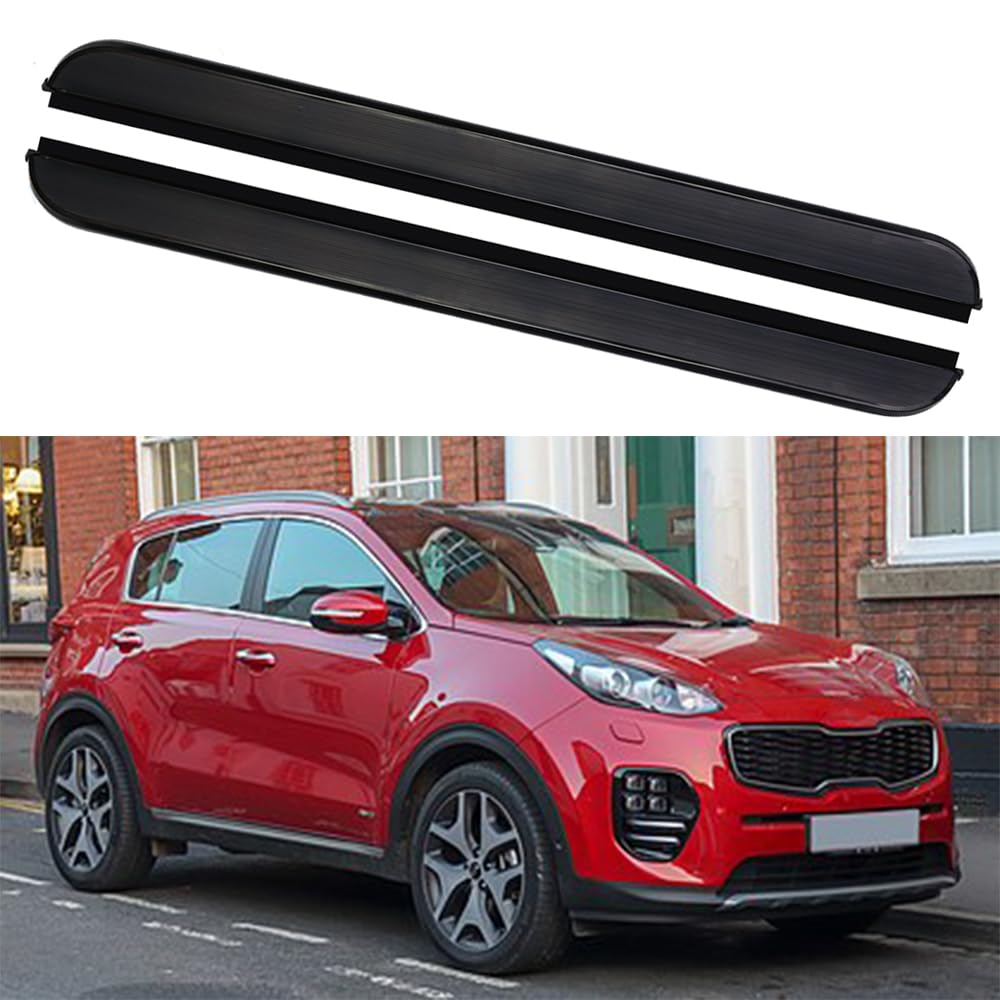 Rakuten - サイドステップ ランニングボード ナーフバー サイドペダルプロテクター 2個 KIA Sportage 2016-2021用