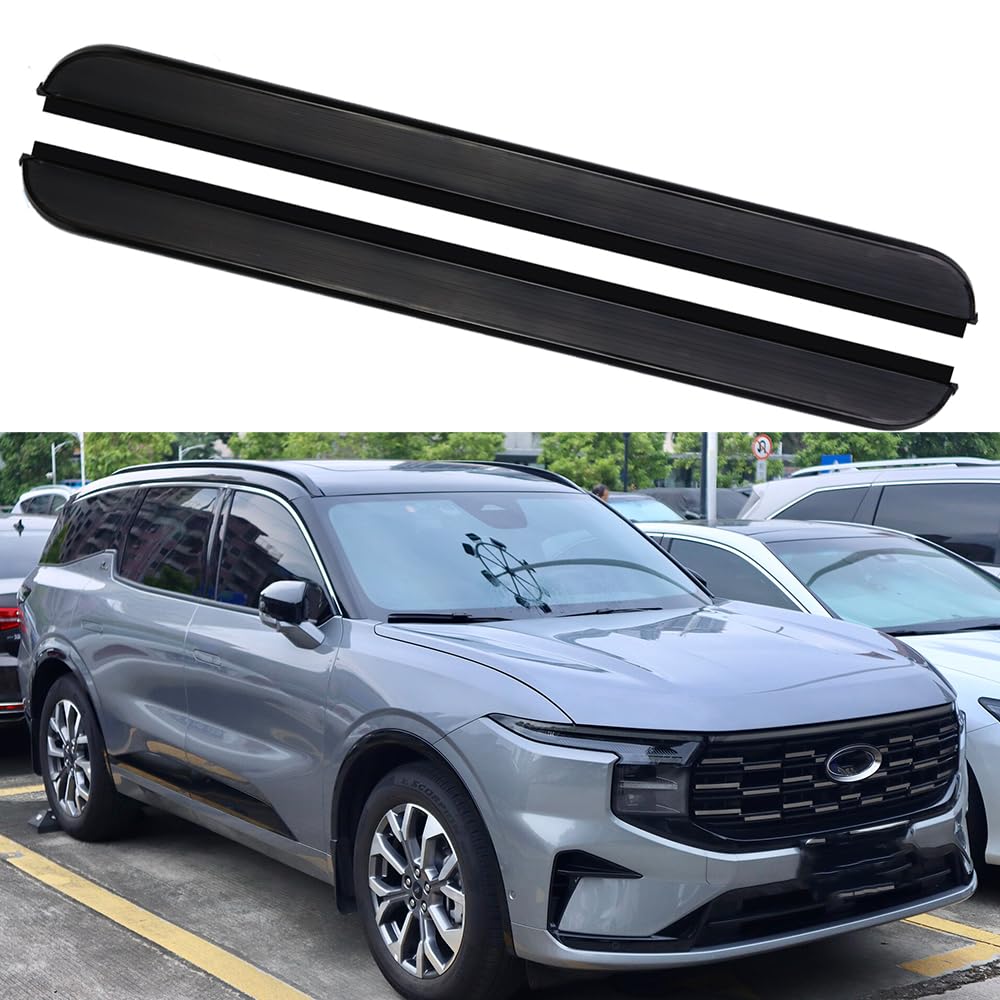 樂天商城 - サイドステップ ランニングボード ナーフバー サイドペダルプロテクター 2個 Ford Edge 2015-2024用