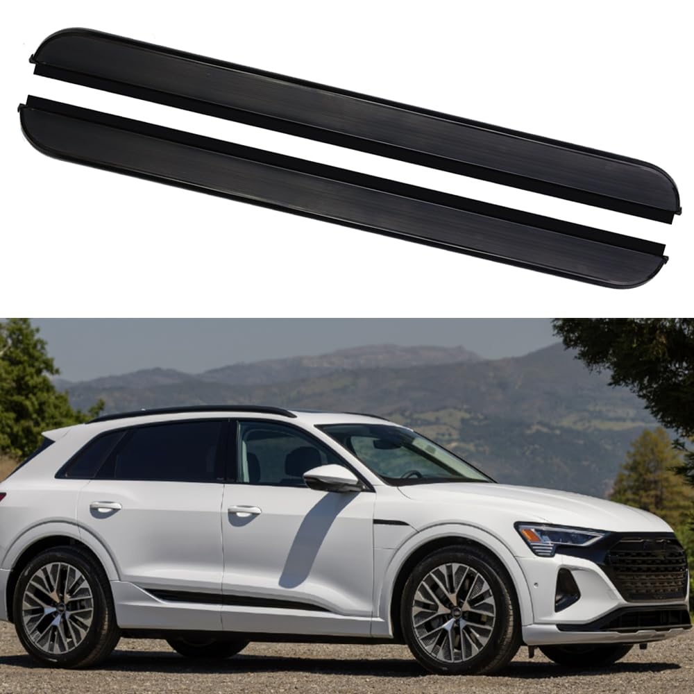 サイドステップ ランニングボード ナーフバー サイドペダルプロテクター 2個 Audi Q8 2021-2024用