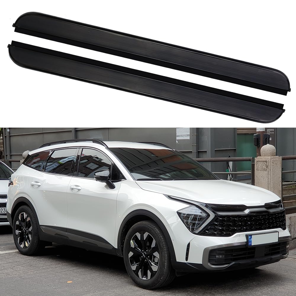 Rakuten - サイドステップ ランニングボード ナーフバー サイドペダルプロテクター 2個 KIA Sportage 2023 2024用