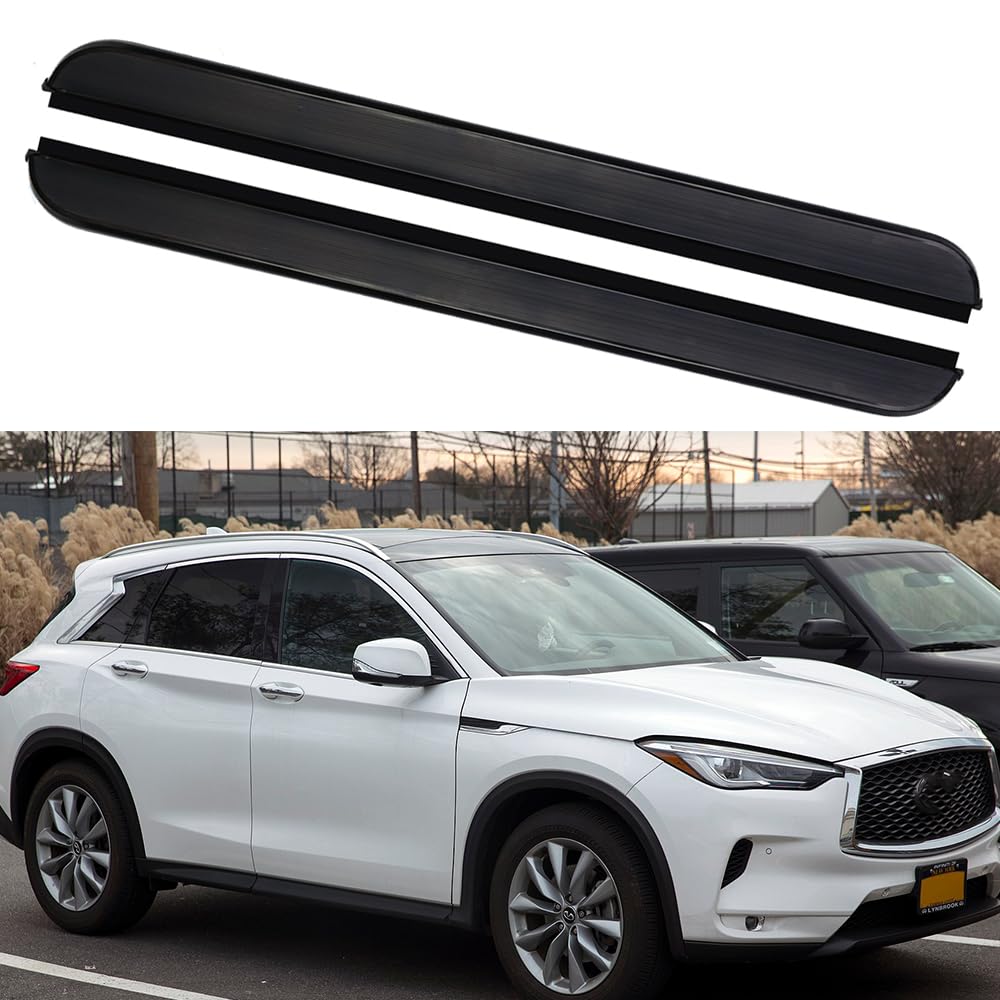 適合:ランニングボードはインフィニティ QX50 J55 2019-2024に適合素材:サイドステップは高品質のアルミニウムとABSプラスチック製で、丈夫で耐蝕性があります。取り付け:元の穴に固定し、切断や穴あけは不要、取り付けが簡単、パッケージ内容:ランニングボードには68個のサイドステップ、必要なネジとナット、気泡袋入りのニュートラルパッキングが付属しています。ランニングボード サイドステップ ナーフバー サイドペダル アルミニウムプロテクター インフィニティ QX50 J55 2019-2024用 2個 保証:1年間の保証を提供します 製品に欠陥がある場合、無料で交換できます。