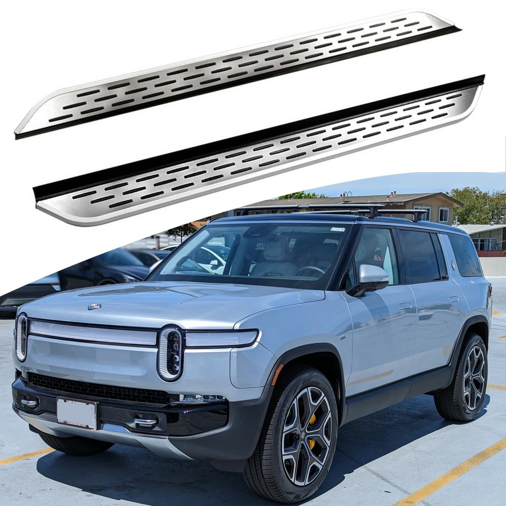 Rakuten - サイドステップ ランニングボード ナーフバー サイドペダルプロテクター Rivian R1S 2022 2023 (CKL)用