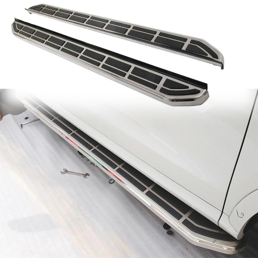 樂天商城 - ランニングボード サイドステップ ナーフバー サイドペダルプロテクター VW Touareg 2011-2018用