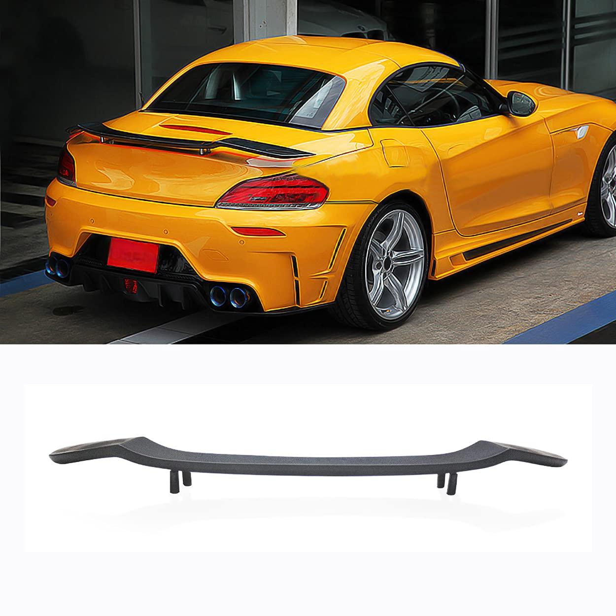 汎用 リアスポイラー GTウイング 未塗装 マットブラック トランクスポイラー リアウイング リアアンダースポイラー 傷防止 汎用性 ユニバーサル エアロパーツ 外装 エアロ ABS製 車検対応 ガーニッシュ カーアクセサリ