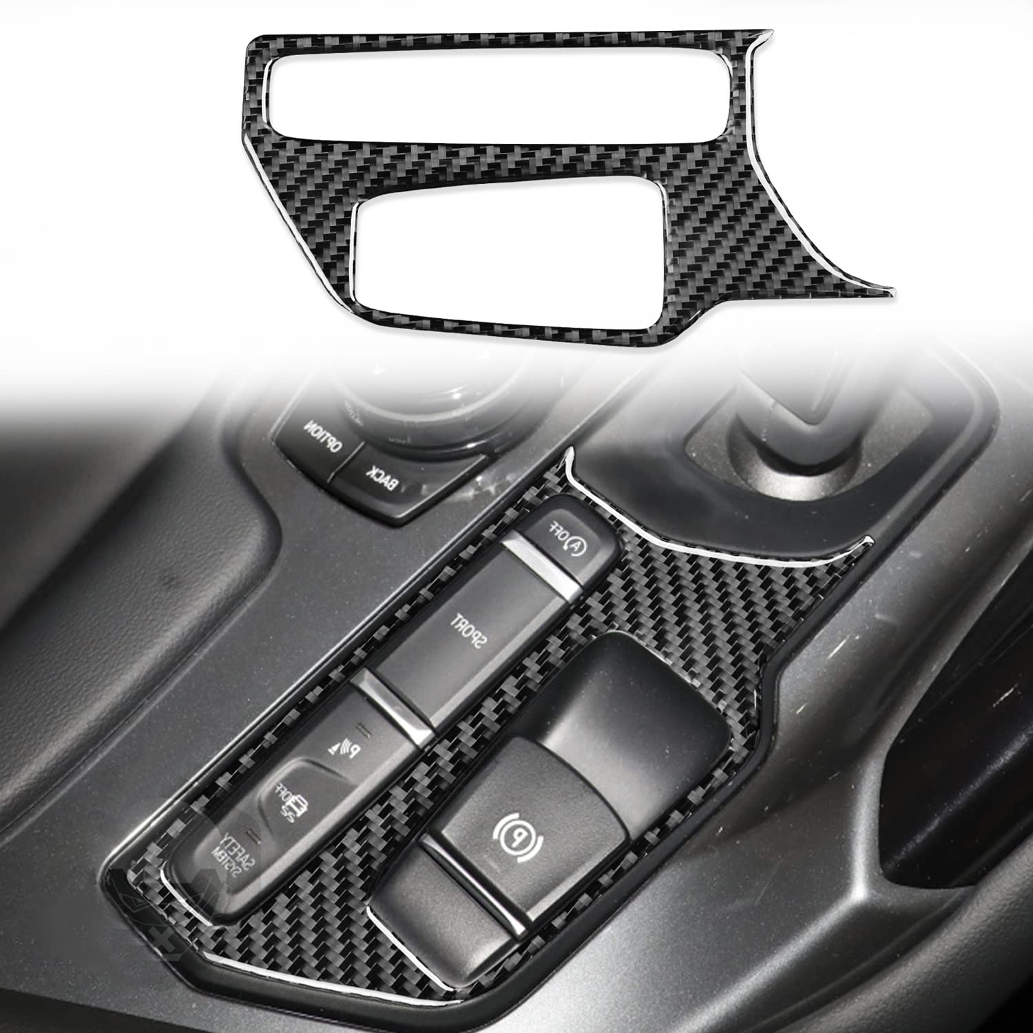 トヨタ スープラ DB型 A90 A91 GRスープラ 2019~2022に適合リアルカーボンファイバー ギアシフトパネル ギアトリムストリップインテリア 保護 アクセサリー (Bタイプ)