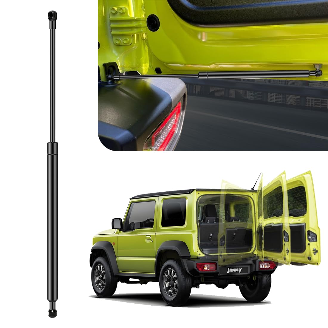 バックドアダンパー 自由停止 途中止まり スズキ ジムニーJB64/JB74W専用 リアハッチダンパー ジムニーシエラ フリーストップ機能 途中止まりでき ジムニーアクセサリー 自由的にドア固定 ドアパンチ対策 油圧ダンパー 車検対応 純正交換