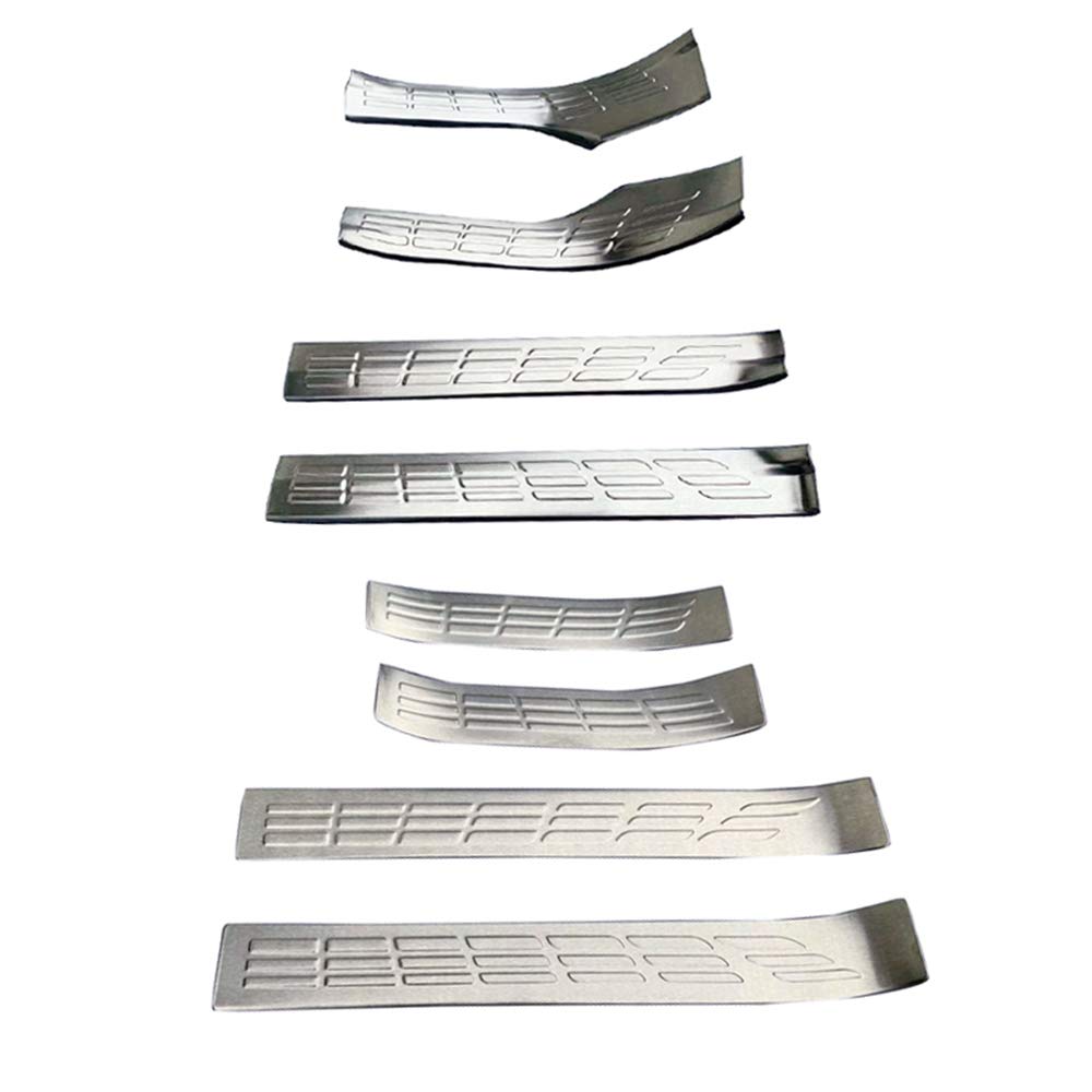 ドア スカッフプレート サイドステップガード ガーニッシュ ステンレススチール カバー トリム 傷防止 ..