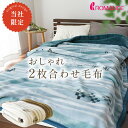 国産 ロマンス小杉 毛布 シングル 2枚合わせ毛布 140×200cm 厚手 衿付き アクリル マイヤー 制電性素材 毛羽アクリル100% 約2.5kg ギャベ...