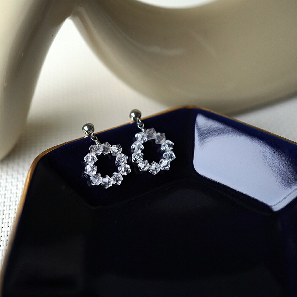 ピアス 金属アレルギー対応 セカンドピアス ファーストピアス レディース 誕生日 プレゼント ステンレス316L キャッチ ピアス チェコガラス[両耳用]