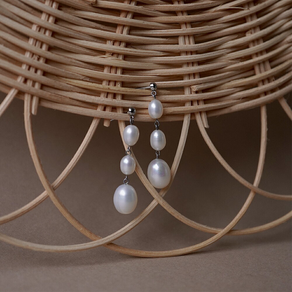 ピアス 金属アレルギー対応 セカンドピアス ファーストピアス レディース 誕生日 プレゼント ステンレス316L キャッチ ピアス 天然石 誕生石 (06月) 淡水パール[両耳用]