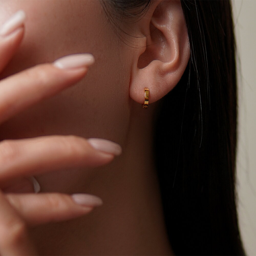 ピアス 金属アレルギー対応 セカンドピアス ファーストピアス レディース 誕生日 プレゼント ステンレス316L フープ 輪 輪っか 中折れ 平打 ピアス 2×...