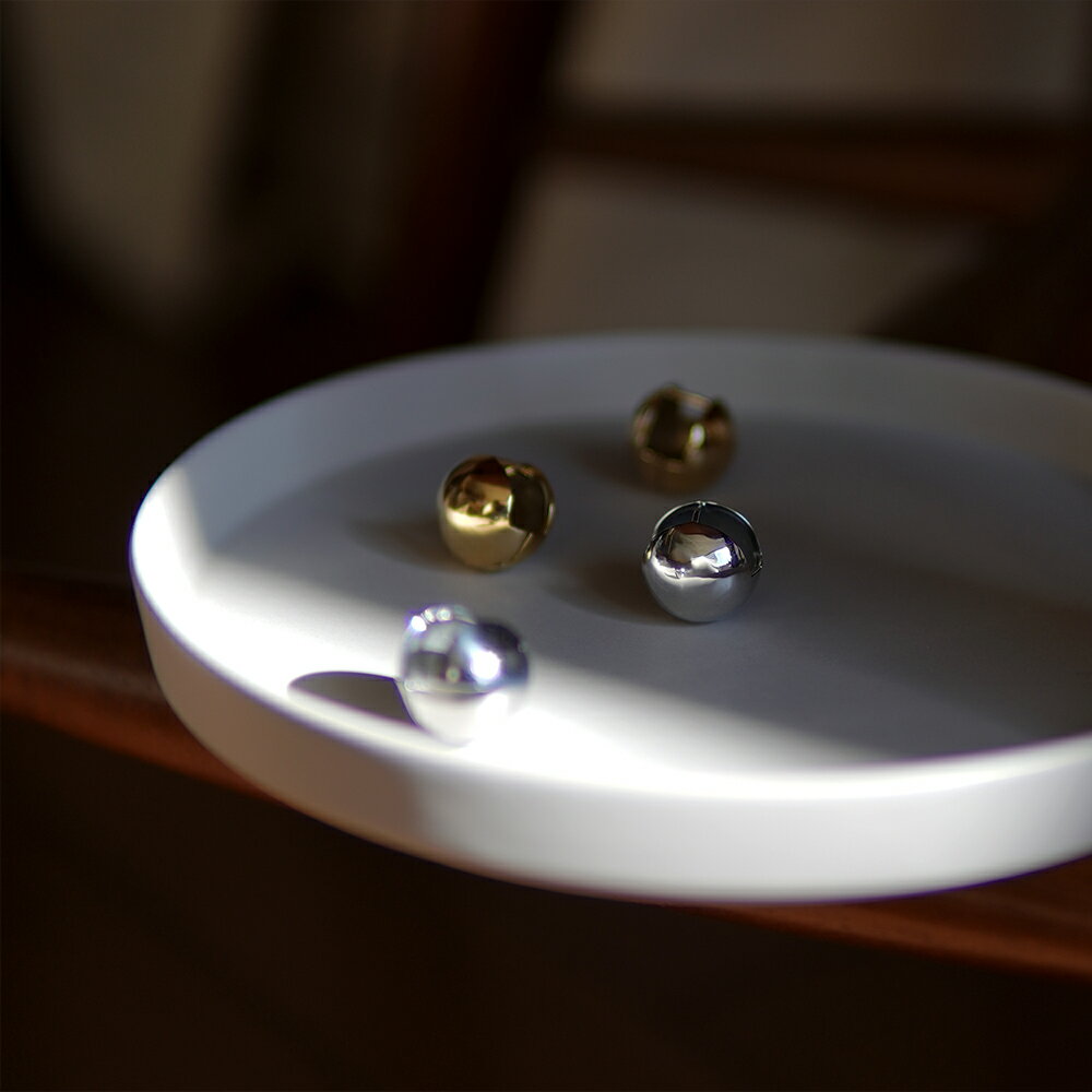 [両耳用]ピアス 金属アレルギー対応 ピアス セカンドピアス ファーストピアス メンズピアス フープ 輪 輪っか 中折れ ステンレス 316L ピアス ボール 18mmのサムネイル