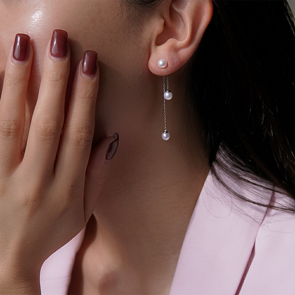 ピアス 金属アレルギー対応 セカンドピアス ファーストピアス レディース 誕生日 プレゼント ステンレス316L キャッチ ピアス 天然石 誕生石 (06月) 淡水パール[片耳用]