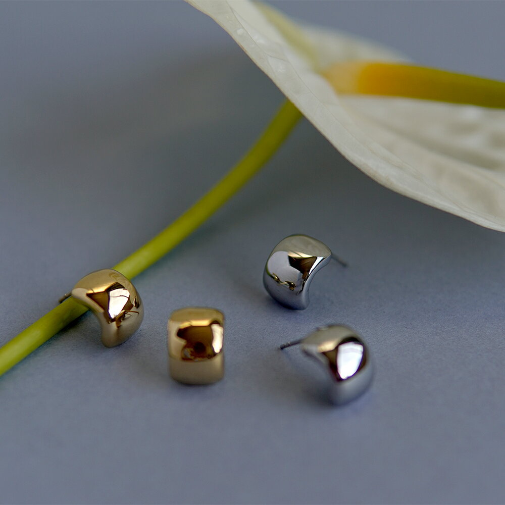 ピアス 金属アレルギー対応 セカンドピアス ファーストピアス レディース 誕生日 プレゼント ステンレス316L キャッチ スタッド ピアス 甲丸[片耳用]