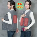 電熱ベスト 電熱ウェア 電熱ジャケット ボア 暖房服 女ボアベスト 加熱服 レディース ヒーター内蔵 USB給電 3段温度調整 防寒対策 防寒着 電熱 ダウンベスト 秋冬用 手洗い アウトドア 作業 通勤 通学 釣り 登山 スキー