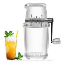 手動かき氷メーカー 非電気式家庭用スラッシュマシン、高速粉砕用のステンレス鋼ブレードを備えた削り製氷機 送料無料