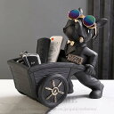 置物 犬の像の装飾トレイ フレンチブルドック ダブルトレイ キー収納トレイ 犬 卓上 鍵置き 眼鏡 リモコン 化粧品 小物収納 インテリア 雑貨 樹脂 彫刻装飾 感謝祭 贈り物 文房具 収納 キー収納 金属 玄関収納 卓上置物 動物像 玄関 財布 コイン キャンディー皿 動物