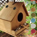 鳥小屋 巣箱 野鳥 野鳥用巣箱 屋外 完成品 鳥の巣 天然木材 天然 木製 吊り下げ 小鳥 野鳥の餌台 シジュウカラ オウム つばめ 隠れ家 鳥の巣箱 バードハ...