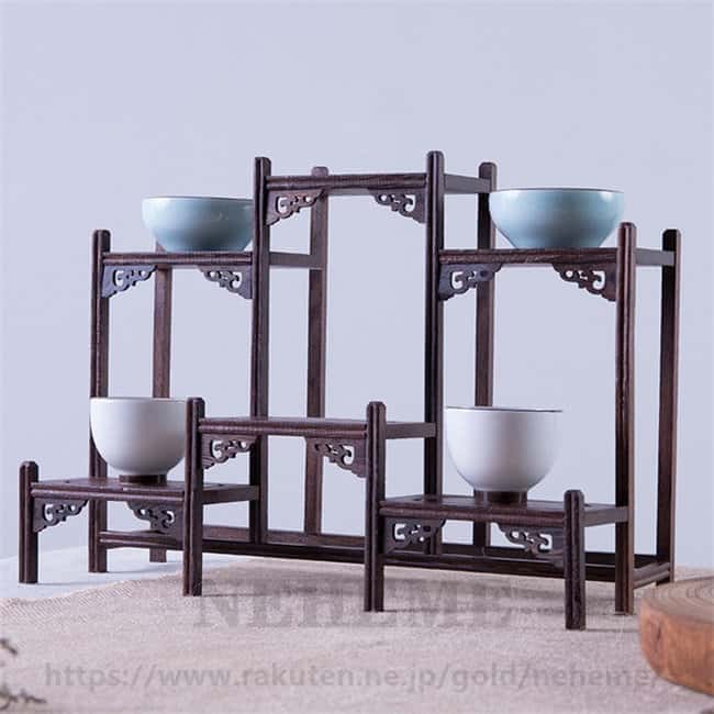 26デザイン展開　珍品棚 飾り棚 小棚 木製 シェルフ 収納ラック 茶器 花器 オブジェ ニッチ アンティー..