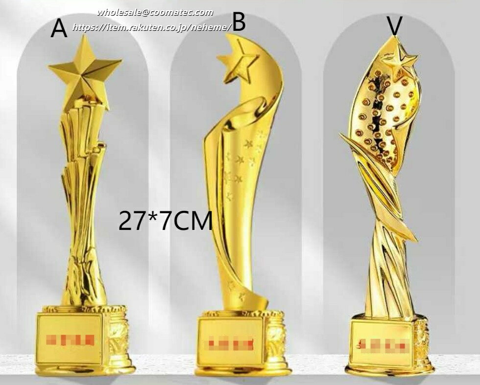 クリスタルトロフィー カスタマイズ アイデア ゴールド シルバー どうしょく メダル枚 企業賞 表彰台 ..