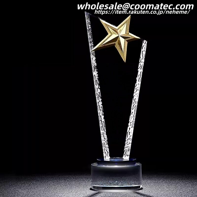 クリスタルトロフィー ゴルフ ボール クラブ 打ち ホール 穴 入れ 打数 競う 球技 若い 世代 人気 スポ..