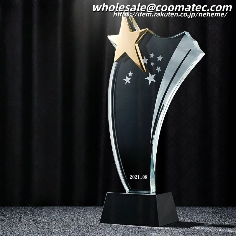 オーダーメイドトロフィー制作プロセス お客様のご要望に合わせて完全カスタマイズのクリスタルトロフィーを制作いたします 01 刻印内容のご連絡 💬 トロフィーに刻印したい内容（会社名、受賞者名、受賞理由、日付など）を当社までお...