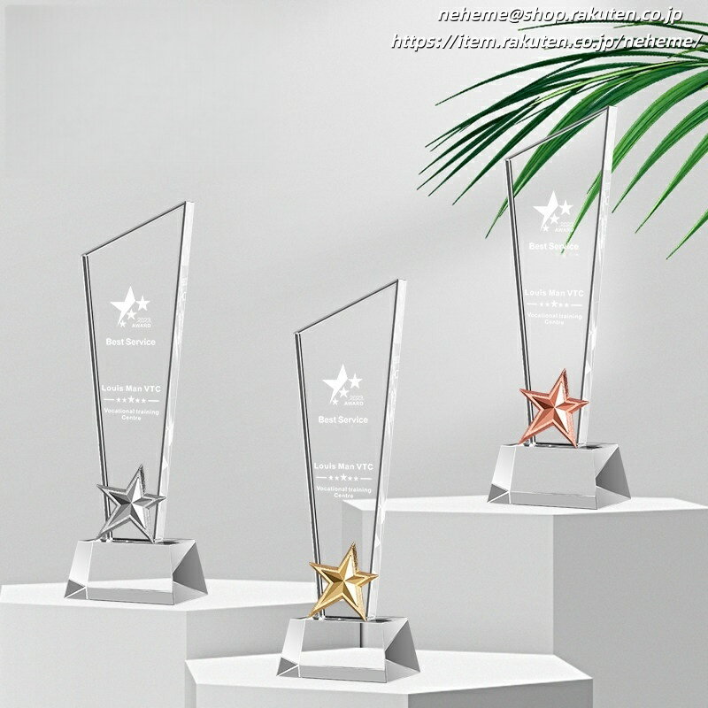 クリスタルトロフィー 部員 主将 素晴らしい アイデア 提案 挑戦文化 醸成 貢献 表彰トロフィー レース大会 プレ大会表彰用 発注検討 おしゃれなトロフィー ...