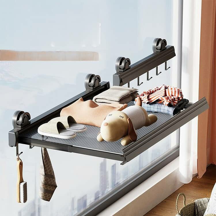 物干しラック 吸盤式/粘着式 折りたたみ 伸縮式 ランドリーラック 浴室 部屋干し ...