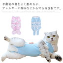 術後服 猫用 術後ウェア 術後着 雄雌兼用 ペット介護服 通気 柔らかい 傷口保護 傷舐め ストライプ 避妊 掻き防止 手術用 離乳 結ぶタイプ キャットウェア サイズ S M L XL