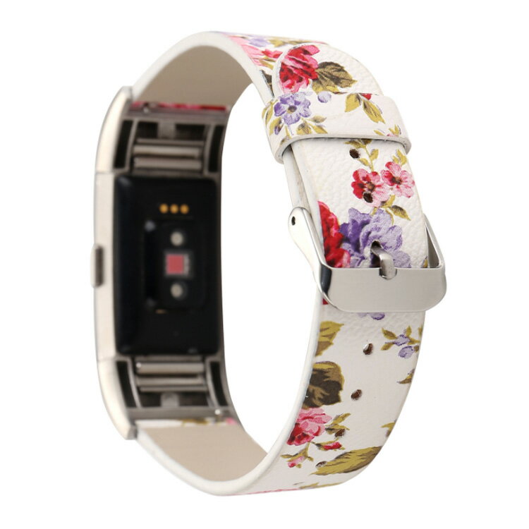 Fitbit Charge 2 3 4 バンド 交換バンド 花柄 革 フィットビット チャージ 2 3 4 ベルト PU 腕時計ベルト 高品質 レザー バンド おしゃれ フェミニン fitbit バンド charge 2 3 4 本革風 ベルト