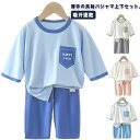 夏 ルームウェア キッズ パジャマ セットアップ 7分袖 長袖 tシャツ パンツ 子供 女の子 男の子 部屋着 ナイトウェア 寝間着 上下セット 2点セット カ...
