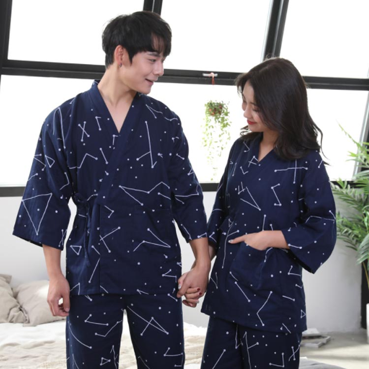 母の日 父の日 甚平 パジャマ 上下セット レディース メンズ 綿 部屋着 和風 着物 ...