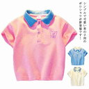 Tシャツ 半袖Tシャツ カットソー トップス 襟付き ポロシャツ キッズ 男の子 poloシャツ 半袖 子供服 夏物 薄手 カジュアル 可愛い 無地 動きやすい 通園 通学
