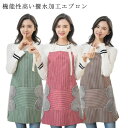 【送料無料】エプロン ゆったり 首かけ カフェエプロン 男女兼用 レディース 保育士 撥水加工 シンプル 可愛い ポケット付き ナチュラル 幼稚園 カフェ キッ...